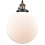 Innovations Lighting Beacon 10" Wide Pendant Black Antique Brass / Matte White
