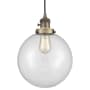 Innovations Lighting Beacon 10" Wide Pendant Brushed Brass / Clear
