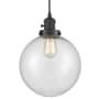 Innovations Lighting Beacon 10" Wide Pendant Matte Black / Seedy
