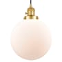Innovations Lighting Beacon 10" Wide Pendant Satin Gold / Matte White