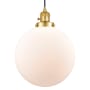 Innovations Lighting Beacon 12" Wide pendant Satin Gold / Matte White