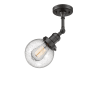 Innovations Lighting Beacon Single Light 6" Wide Semi-Flush Ceiling Fixture Oil Rubbed Bronze / Seedy
