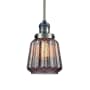 Innovations Lighting Chatham Single Light 6" Wide Mini Pendant with Hang Straight Swivel Antique Brass / Mercury Plated