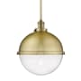 Innovations Lighting Hampden 13" Wide Pendant Brushed Brass / Seedy