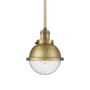 Innovations Lighting Hampden 7" Wide Mini Pendant Brushed Brass / Seedy
