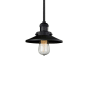 Innovations Lighting Railroad 8" Wide Mini Pendant - Downrod Suspension Matte Black / Matte Black