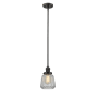 Innovations Lighting Chatham Single Light 6" Wide Mini Pendant with Hang Straight Swivel Oiled Rubbed Bronze / Clear Fluted