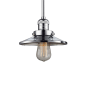 Innovations Lighting Railroad 8" Wide Mini Pendant - Downrod Suspension Polished Chrome / Polished Chrome