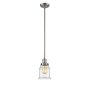 Innovations Lighting Canton 7" Wide Mini Pendant - Downrod Suspension Brushed Satin Nickel / Clear