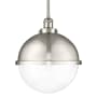 Innovations Lighting Hampden 13" Wide Pendant Brushed Satin Nickel / Clear
