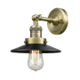 Innovations Lighting Railroad Single Light 8" Tall Bathroom Sconce Antique Brass / Matte Black