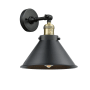 Innovations Lighting Briarcliff Single Light 8" Tall Bathroom Sconce Black Antique Brass / Matte Black