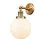 Innovations Lighting Beacon 14" Tall Bathroom Sconce Brushed Brass / Matte White