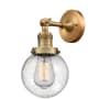 Innovations Lighting Beacon 12" Tall Bathroom Sconce Brushed Brass / Seedy