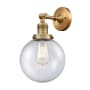Innovations Lighting Beacon 14" Tall Bathroom Sconce Brushed Brass / Seedy