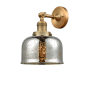 Innovations Lighting Large Bell Single Light 12" Tall Bathroom Sconce with Multiple Shade Options Brushed Brass / Silver Plated Mercury