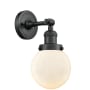 Innovations Lighting Beacon 12" Tall Bathroom Sconce Matte Black / Matte White