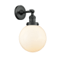 Innovations Lighting Beacon 14" Tall Bathroom Sconce Matte Black / Matte White