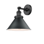 Innovations Lighting Briarcliff Single Light 8" Tall Bathroom Sconce Matte Black / Metal