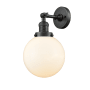 Innovations Lighting Beacon 14" Tall Bathroom Sconce Oil Rubbed Bronze / Matte White