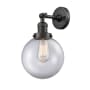 Innovations Lighting Beacon 14" Tall Bathroom Sconce Oil Rubbed Bronze / Clear