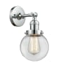 Innovations Lighting Beacon 12" Tall Bathroom Sconce Polished Chrome / Clear