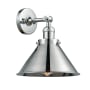 Innovations Lighting Briarcliff Single Light 8" Tall Bathroom Sconce Polished Chrome / Metal