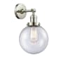 Innovations Lighting Beacon 14" Tall Bathroom Sconce Polished Nickel / Seedy