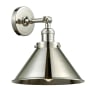 Innovations Lighting Briarcliff Single Light 8" Tall Bathroom Sconce Polished Nickel / Metal