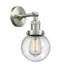 Innovations Lighting Beacon 12" Tall Bathroom Sconce Brushed Satin Nickel / Seedy