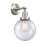 Innovations Lighting Beacon 14" Tall Bathroom Sconce Brushed Satin Nickel / Seedy
