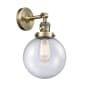 Innovations Lighting Beacon 14" Tall Bathroom Sconce Antique Brass / Seedy