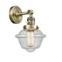 Innovations Lighting Small Oxford Single Light 12" Tall Bathroom Sconce with Multiple Shade Options Antique Brass / Seedy
