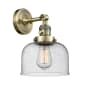 Innovations Lighting Large Bell Single Light 12" Tall Bathroom Sconce with Multiple Shade Options Antique Brass / Seedy