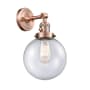 Innovations Lighting Beacon 14" Tall Bathroom Sconce Antique Copper / Seedy