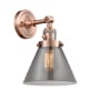 Innovations Lighting Large Cone Single Light 10" Tall Bathroom Sconce with Multiple Shade Options Antique Copper / Smoked