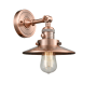 Innovations Lighting Railroad Single Light 8" Tall Bathroom Sconce with Multiple Shade Options Antique Copper / Metal