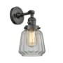Innovations Lighting Chatham Single Light 12" Tall Bathroom Sconce with Multiple Shade Options Oil Rubbed Bronze / Clear