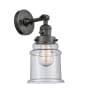 Innovations Lighting Canton Single Light 11" Tall Bathroom Sconce - 3 Way Switch on Socket Oil Rubbed Bronze / Seedy
