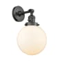 Innovations Lighting Beacon 14" Tall Bathroom Sconce Oil Rubbed Bronze / Matte White