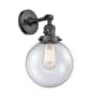 Innovations Lighting Beacon 14" Tall Bathroom Sconce Oil Rubbed Bronze / Seedy