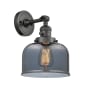 Innovations Lighting Large Bell Single Light 12" Tall Bathroom Sconce with Multiple Shade Options Oil Rubbed Bronze / Plated Smoked