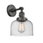 Innovations Lighting Large Bell Single Light 12" Tall Bathroom Sconce with Multiple Shade Options Oil Rubbed Bronze / Seedy