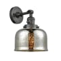 Innovations Lighting Large Bell Single Light 12" Tall Bathroom Sconce with Multiple Shade Options Oil Rubbed Bronze / Silver Plated Mercury