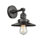 Innovations Lighting Railroad Single Light 8" Tall Bathroom Sconce with Multiple Shade Options Oil Rubbed Bronze / Metal
