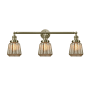 Innovations Lighting Chatham 3 Light 30" Wide Bathroom Vanity Light with Multiple Shade Options Antique Brass / Mercury
