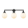 Innovations Lighting Beacon 3 Light 32" Wide Vanity Light Oil Rubbed Bronze / Matte White