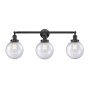 Innovations Lighting Beacon 3 Light 32" Wide Vanity Light Oil Rubbed Bronze / Seedy