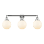 Innovations Lighting Beacon 3 Light 32" Wide Vanity Light Polished Chrome / Matte White