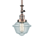 Innovations Lighting Small Oxford Single Light 8" Wide Mini Pendant Antique Copper / Seedy